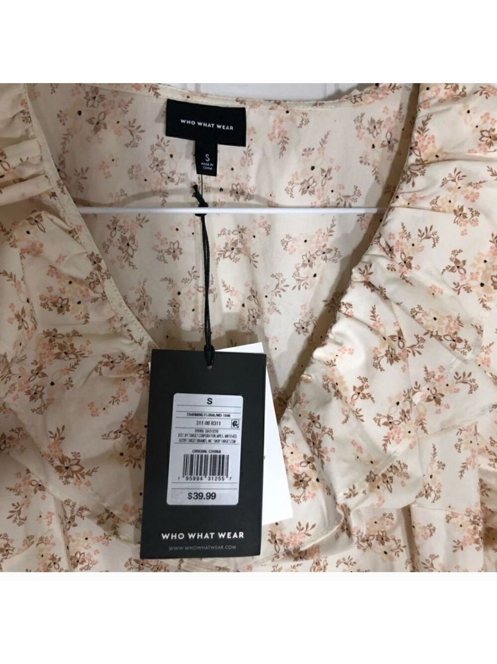Who What Wear Women Ruffle Charming Floral Midi Dress NWT Size S - Picture 10 of 15